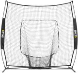 SKLZ Portable Baseball and Softball Hitting Net with Vault, 7 x 7 feet