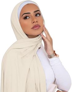 ANKOMINA Women Soft Cotton Muslim Jersey Hijab Head Wrap Scarves Fashion Long Scarf Shawls