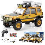 FMS 1/24 RC Crawler RC Model FCX24M Land Rover Family Licensed Camel Trophy Edition 4WD RC Rock Truck 2.4Ghz Hobby Grade RC Car Model Mini Remote Control Car Off Road Vehicle Discovery