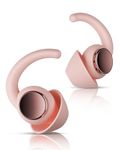 Concert Ear Plugs, 30dB High Fidelity EarPlugs, Silicone Ear Plugs for Sleeping, Festivals, Motocycle,Travel&Focus (Deep Pink)