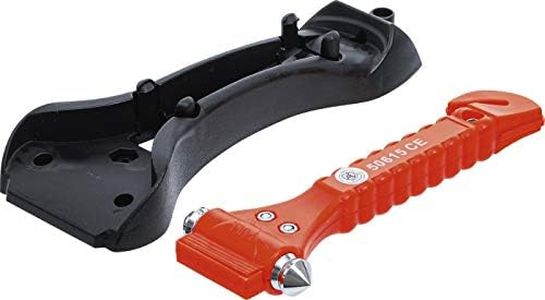 BGS Diy 50615 | Martillo de emergencia con cortador del cinturón de seguridad | 170 mm