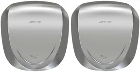 JETWELL 2Pack UL Approved Power Commercial Hand Dryer, HEPA Filter High Speed Automatic Warm Wind Stainless Steel Cover AC110V-130V