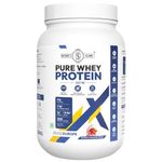 Nature's Island Whey Protein Powder (1kg, Strawberry Cheesecake) with added Digestive Enzymes | 24g Protein, 5g BCAAs | No Sugar, High Absorption, European Whey