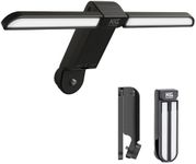 KraftGeek Music Stand Light Compatible Bravo Music Stand, 2 Level of Brightness, 1/4" Screw Mount Adapter, Black