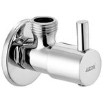 ALTON ALT2025, Brass Angle Valve With Wall Flange, Chrome Silver