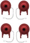 4 PACK Toto Toilet Flapper Replacement, 3" Flapper For G-Max, THU499S, THU331S, THU175S & 2021BP Models By Essential Values