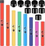 Silipull 8 Pcs Musical Sound Tube Percussion Tube Set with Percussion Caps Music Instruments for Outdoor Classroom