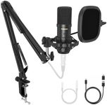 TONOR USB/XLR Microphone Set, PC Mic Kit for Podcast, Studio, TC20Pro