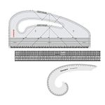 Isomars Pattern Curve, Gridding Scale & Armhole Curve with Marking Combo- Clear