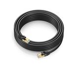 Cat 7 Ethernet Cable 50 ft - High-Speed Internet & Network LAN Patch Cable, RJ45 Connectors - 50ft / Black - Perfect for Gaming, Streaming, and More