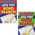 PACK OF 2 - Bumper Large Print Word Search Book (Assorted)