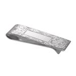 Sterling Silver Hand Engraved Money Clip