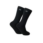 TAKVA Wudhu Socks | Bamboo Rayon Breathable Waterproof Socks Suitable for Various Outdoor Activities (Unisex), Black, Large