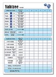 PartiKraft - Yahtzee Score Pad - 50 Tear Off Game Sheets - A5 Size - 6 Games on Each Sheet (1 x Notepad)