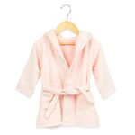 Masilo Organic Cotton Hooded Bath Robe for (6 to 12 months) baby, Unisex - Pink