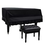 Yajun Grand Piano Cover Dustproof Baby Grand Piano Protective Cover Washable with Velvet Full Triangle Piano Cover 70.8"x59"x19.6"