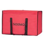 Amazon Brand - Solimo Underbed Foldable Storage Bag |Clothes Organiser - Medium (Set Of 1, Red) - Nylon