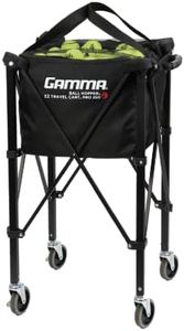 GAMMA Sports EZ Travel Cart Pro, Ball Hopper with Premium Carry Case, Holds 120 Pickleball Balls or 150 Tennis Balls