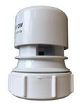 McAlpine VP2W Ventapipe 25 Air Admittance Valve with 1.5" Universal Outlet, White