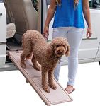 Pet Gear supertraX Ramps for Dogs and Cats, Maximum Traction Surface, Portable/Easy-Fold (No Tools Required), Built in Handle for Travel, 5 Models, 42-71 Inches Long, Supports 150-200lbs