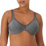 Lilyette by Bali Women's Plunge Into Comfort Keyhole Minimizer Bra, Silver Lining, 36DD