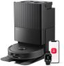 roborock QV 35S Robot Aspirateur, 10 000 pa d'Aspiration, Double Système Anti-Enchevêtrement, Deux Balais Relevables 10mm, Technologie RéActive & Navigation PreciSense LiDAR, Station Tout-en-Un Noir