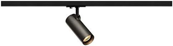 SLV 1-Phase Helia 50, LED spot, Spotlight, Ceiling, Track System, Interior Lighting / 3000K 11W 750lm Black 35 Degrees, Aluminium, 11 W