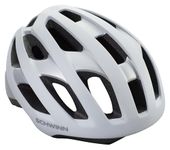 Schwinn Insight LED Lighted ERT Youth/Adult Bike Helmet, Fits Head Circumferences 54-58 cm, Medium, White