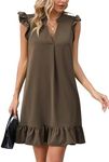 Famulily Women Casual A-line Dress 