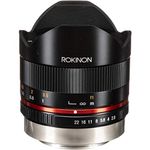 Rokinon RK8MBK28-FX 8mm F2.8 UMC Fisheye II Lens for Fuji X Mount Digital Cameras, Black