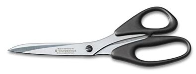 Victorinox Profi Cutting-Out Scissors, Household Scissors, Extra Sharp Blade, 24 cm, Robust Plastic Handle, Stainless Steel, Black