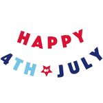 Unique Party 61746 - 8.5ft Happy 4th July Party Banner, Set of 2