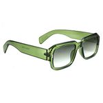 Peter Jones UV Protected Stylish Transparent Green Unisex Badshah Style Sunglasses (13031TGR) - Pack of 1