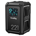 SmallRig V Mount Battery, 221Wh/15000mAh V-Mount Battery with 8-Port, 140W 2.5H USB-C Fast Charge, IP54 Water/Dust Proof, 2.0" Touchscreen, APP Control Battery for Camera, Camcorder, Monitor, Light