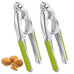2 Pack Walnut Cracker Tools, Windspeed Heavy Duty Nut Crackers for Walnuts Pistachio Stainless Steel Walnut Cracker Opener Tool with Non-Slip Handle
