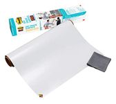 Post-it Dry Erase Whiteboard Film Surface for Walls, Doors, Tables, Chalkboards, Whiteboards, and More, Removable, Stain-Proof, Easy Installation, 3 ft x 2 ft Roll, White, 3 x 2 Feet (DEF3x2)