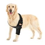 Neoally Breathable Dog Elbow Brace Protector Pads for Canine Elbow and Shoulder Support Elbow Hygroma, Dysplasia, Osteoarthritis, Elbow Calluses, Pressure Sores and Shoulder Dislocation (Left X-Large)