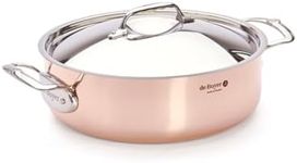 De Buyer Saute Pan with Lid, 28 cm,