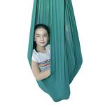 IRQ Indoor Therapy Swing for Kids with Special Needs Snuggle Swing Cuddle Hammock for Children with Autism, ADHD, Aspergers Great for Sensory Integration Hammocks (Green)