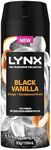 LYNX Fine Fragrance Deodorant ANTIPERSPIRANT Black Vanilla 150 ML