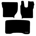 Carsio Truck Floor Cab Mats For Volvo FH13 2014+ Onwards Tailored Fit Floor Mat Set Complete Accessory Black Custom Fitted - All Weather, Anti-Slip Backing & Black Trim