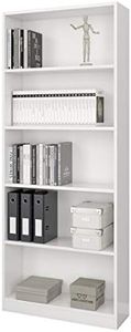 MarinelliGroup Libreria scaffale Multiuso Bianca 5 Ripiani 80 X 28 X 201 cm Salone Studio Camera - 005626A