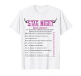 Stag Night | Groom Checklist with Courage Samples T-Shirt