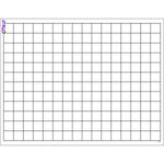 Trend Graphing Grid (Small Squares) Wipe-Off Chart, Classroom Decor, 17" x 22"