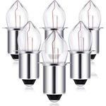 6 Pieces 6-Volt/ 4D-4.8-Volt 0.75A Bayonet Base Krypton Replacement Bulb Flashlight Bulbs