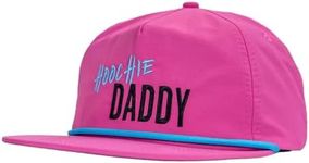 Combat Iron Hoochie Daddy Crushable Summertime Rope Hats for Men - Unstructured, Snapback, & Water-Resistant Baseball Cap - Pink