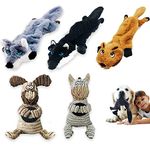 FULIM Dog Squeak Toys 5 Pack Dog Toys No Stuffing Dog Toy Plush Dog Toys Crinkle Dog Toy Dog Chew Toys for Small Medium Large Dogs