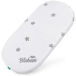 Biloban Bassinet Mattress Pad Topper 30" x 15" x 0.8"(Fisher), Waterproof Breathable Soft Bassinet Mattress Pad Topper