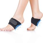 Hilph Copper Arch Support Brace, Unisex Arch Support Wrap with Built-In Orthotics Adjustable Compression Sleeves for Flat Feet High & Fallen Arch, Plantar Fasciitis - Gel Cushion