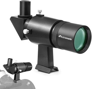 Astromania 9x50 Angled Finder Scope Black - You will no longer need to strain your neck at difficult angles and are also able to search for objects which are not so easy to find